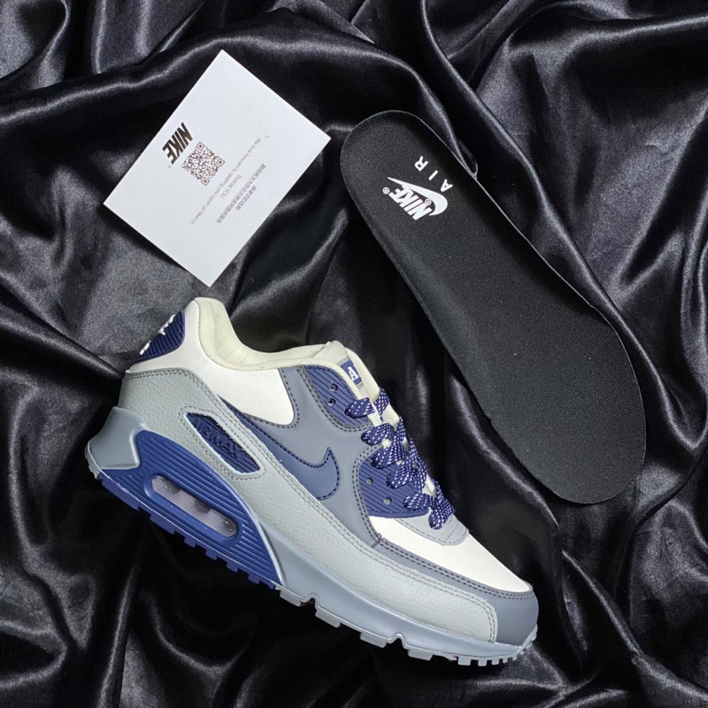 Giày Air Max90 Futura Desert Sand Blue Grey - Sneaker Air max 90 Xám Xanh Navy Cao Cấp Fullbox