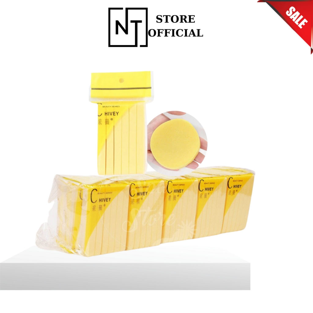 Mút Nở Rửa Mặt 1 Cây 20 Gói  Nhỏ Chivey Loại 1