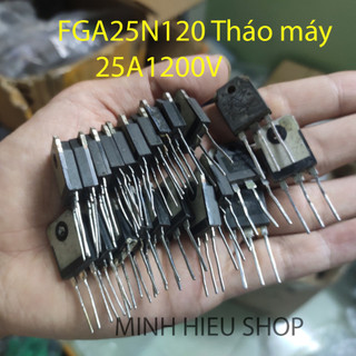 Fga25n120, 10/5 chiếc igbt sò công suất/ sò bếp từ fga25n120 25a-1200v - hàng tháo máy đảm bảo chất lượng