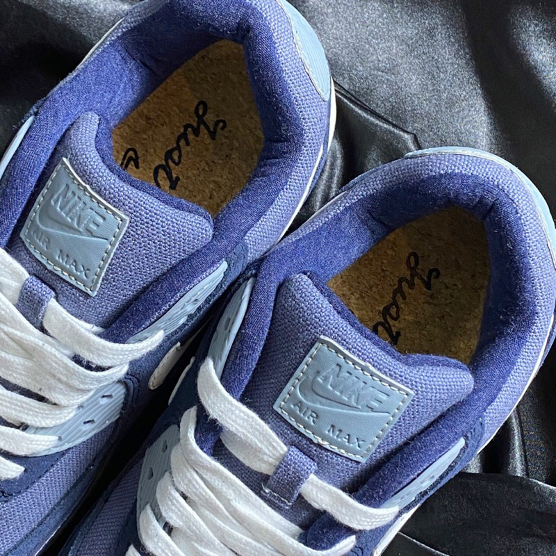 Giày Air Max90 Futura Cork Blue White - Sneaker Air max 90 Xanh Navy Cao Cấp Fullbox