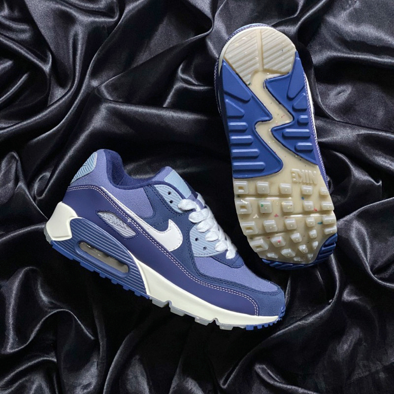 Giày Air Max90 Futura Cork Blue White - Sneaker Air max 90 Xanh Navy Cao Cấp Fullbox