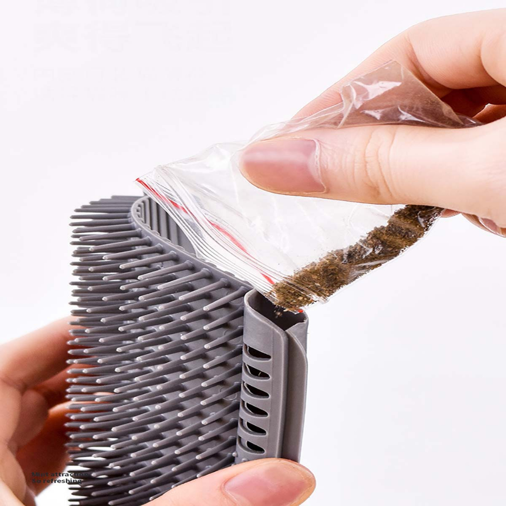 Bàn Chải Massage Mèo Lông Ngắn Cún Thú Cưng Chuột Hamster Thỏ Tự Động Gãi Ngứa Cho Mèo Dán Gắn Tường Body Đầu Mặt Cơ Thể