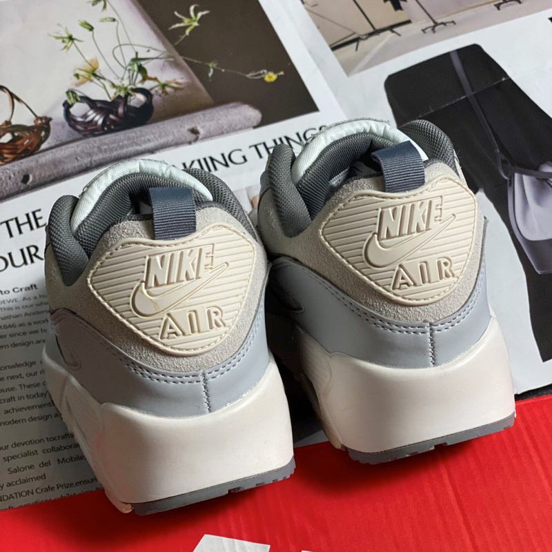 Giày Air Max90 Futura Lace Toggle Grey Blue - Sneaker Air max 90 Xám Xanh Cao Cấp