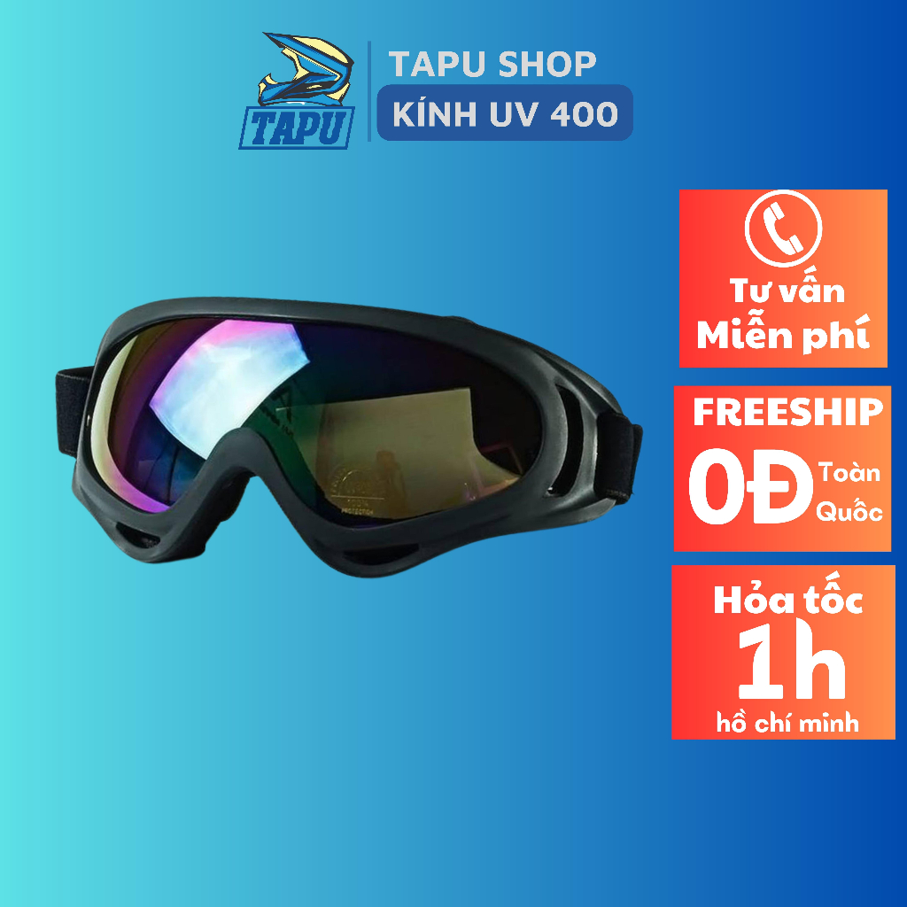 Kính Chống Bụi, Chống Tia UV400 Dành Cho Phượt Thủ