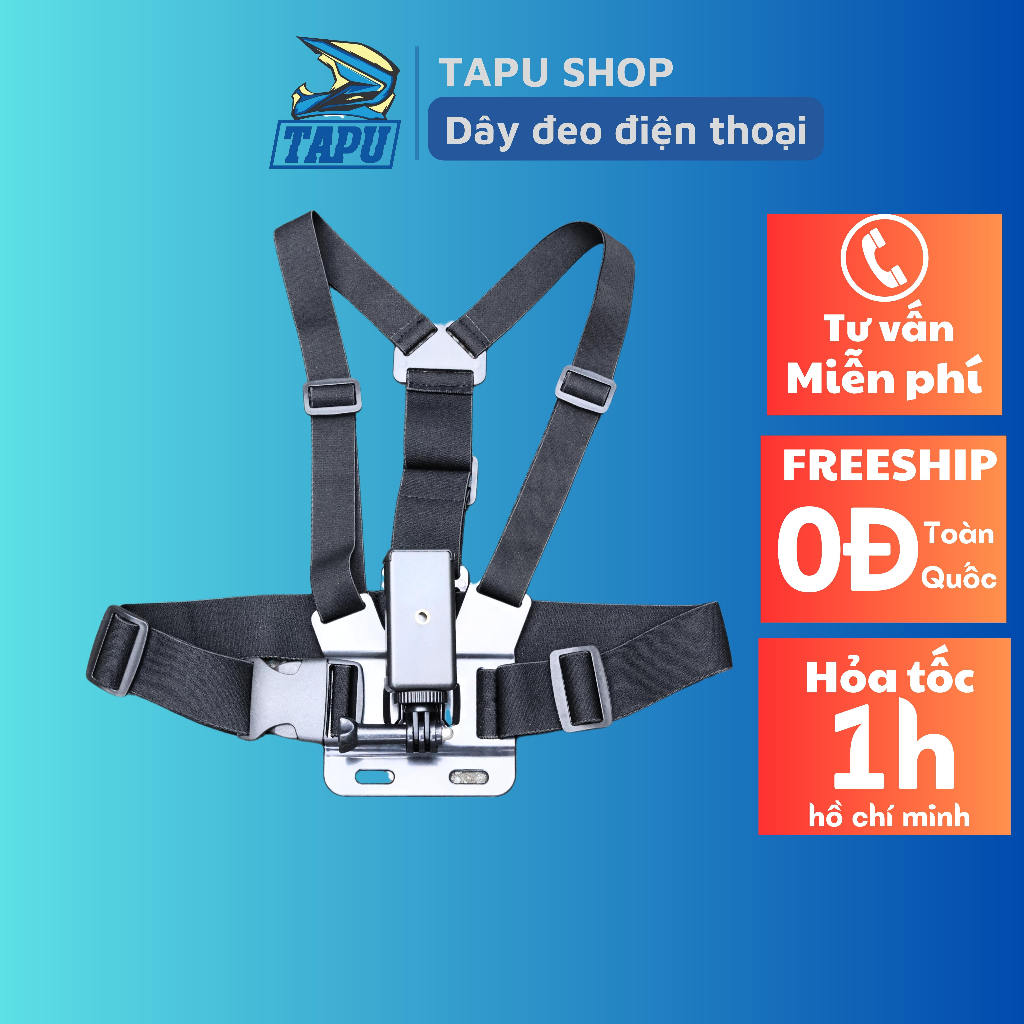 Dây đeo quay video chống rung. Du lịch xe máy (Loại tốt) - Tapu Shop