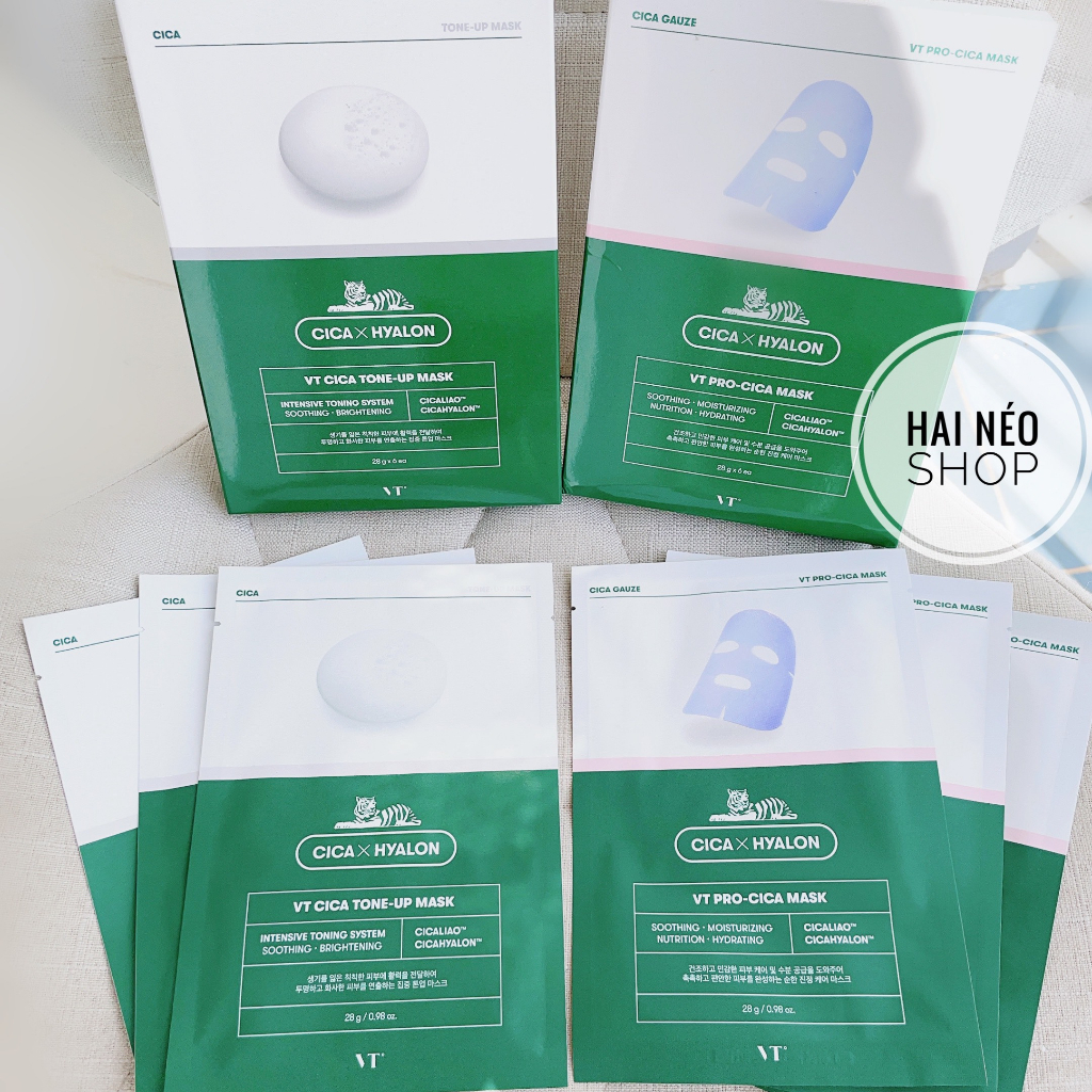 Hộp 6 miếng nạ Rau má, Keo ong & Vitamin C tái tạo, dưỡng trắng, phục hồi, chống Oxy hoá VT