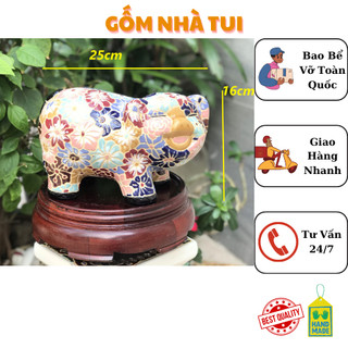 Gốm sứ trang trí decor dáng hoa ,heo bách hoa gốm sứ nam bộ