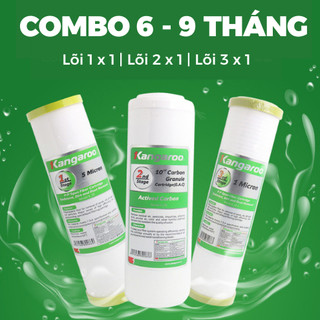 Lõi lọc nước kangaroo chính hãng 100% - bộ 3 lõi 1-2-3