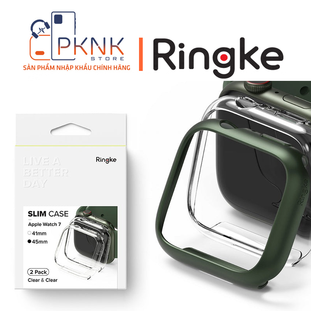 Combo 2 ốp RINGKE Slim I Apple Watch 8/7 45mm