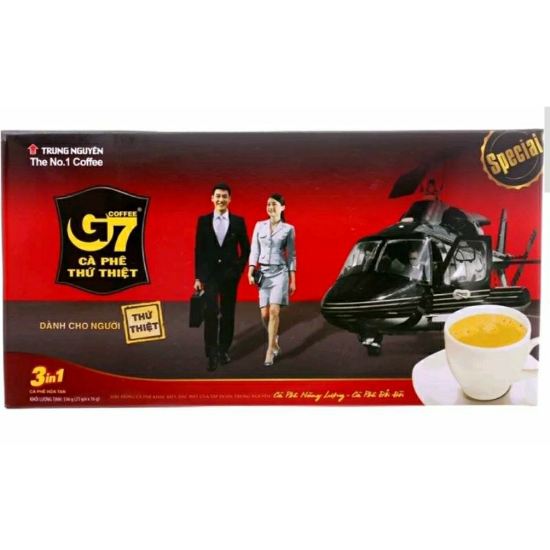 Cà phê G7 hòa tan 3in1 Trung Nguyên 21 gói