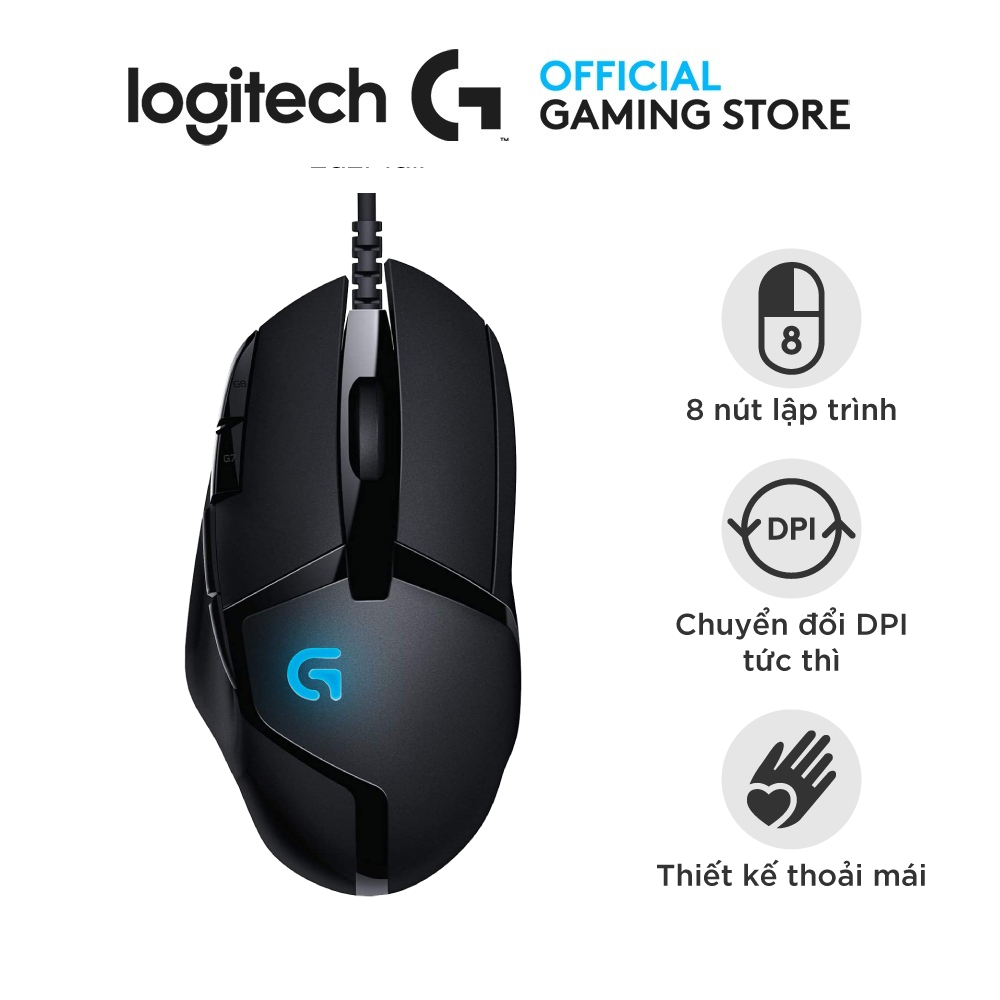 Chuột Gaming có dây Logitech G402 Hyperion Fury FPS - 4,000 Dpi, 8 nút lập trình
