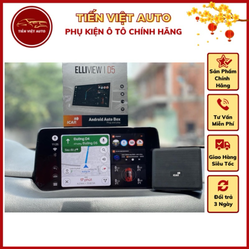 Android Auto Box ICAR Elliview D5 - Bản Nâng Cấp Toàn Diện