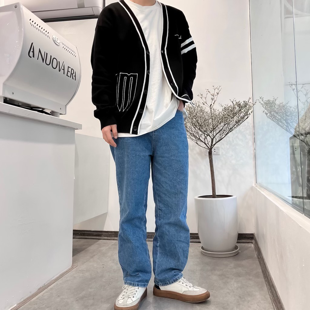 Áo khoác Modern City Cardigan áo len - Black