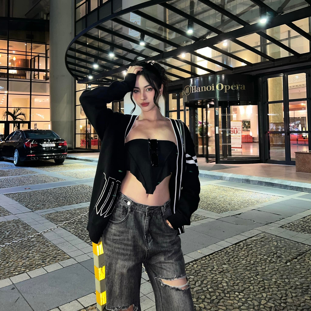 Áo khoác Modern City Cardigan Unisex, Áo len - Black