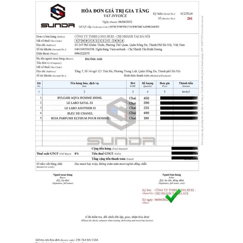 Nước hoa Nam Nữ Unisex Le La.bo Santal 33 Chiết 10ml EDP Hương Thơm Của Gỗ Nhẹ Nhàng Lôi Cuốn Lưu Hương Lâu