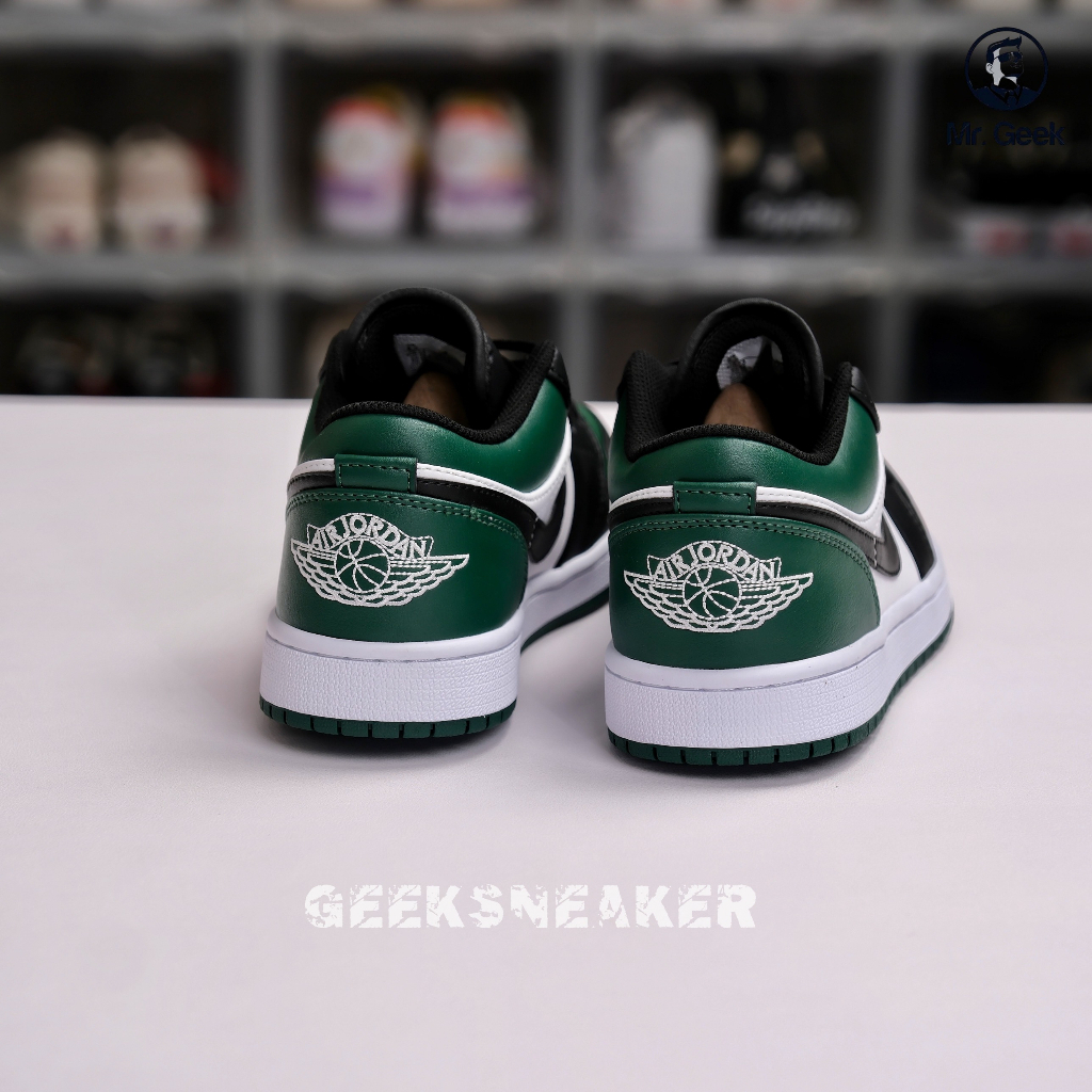 GeekSneaker] Giày Sneaker Cổ Thấp Nguyên bản SC - Jordan 1 Low Green Toe siêu hot hit 2023