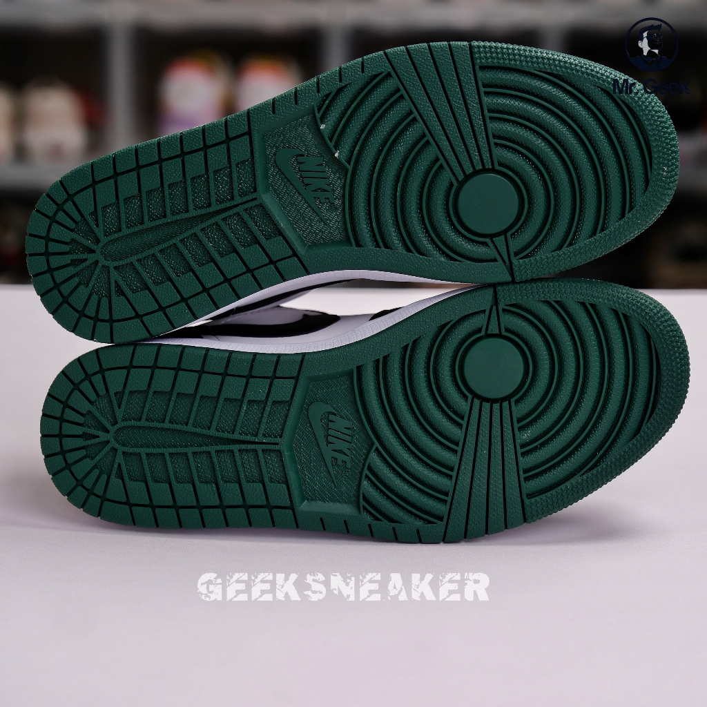 GeekSneaker] Giày Sneaker Cổ Thấp Nguyên bản SC - Jordan 1 Low Green Toe siêu hot hit 2023