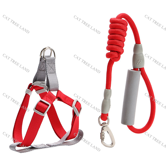 DÂY DẮT CHÓ MÈO KÈM ĐAI NGỰC - VÒNG CỔ MÈO CHÓ - DÂY XÍCH THÚ CƯNG