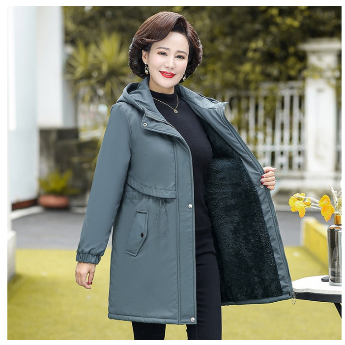 Áo Khoác Cotton Lót Lông Dày Ấm Lịch Sự Phong Cách Hàn Quốc AK12 - Hàng Quảng Châu Cao Cấp