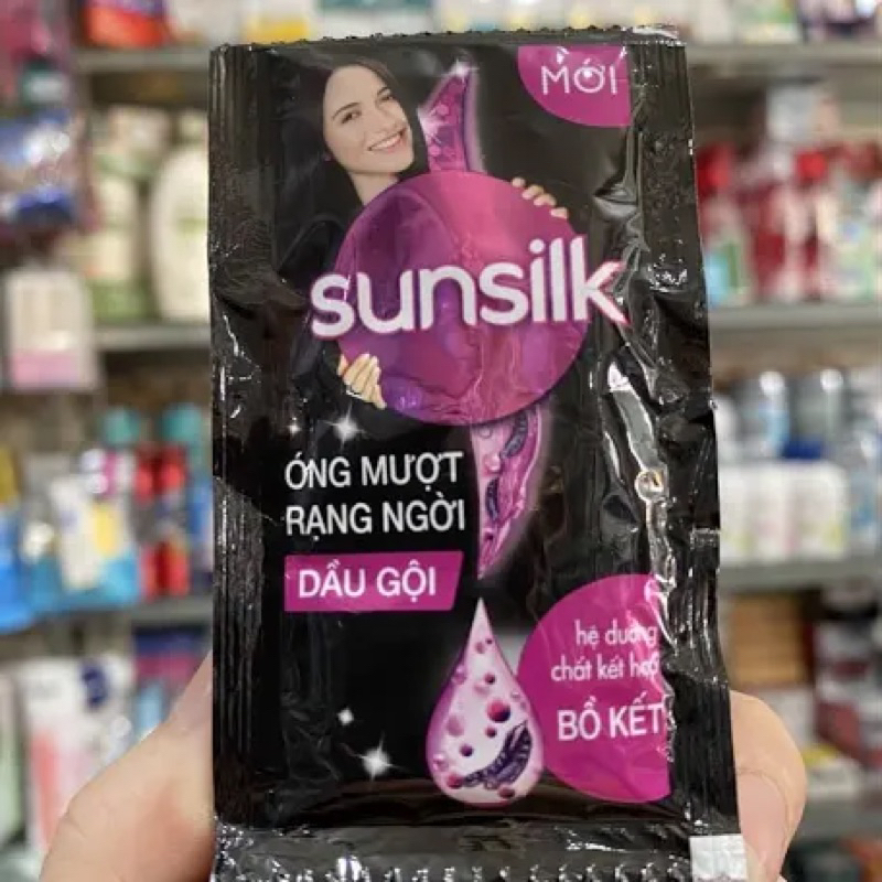 Dây 10 gói dầu gội sunsilk đen ^ 6g