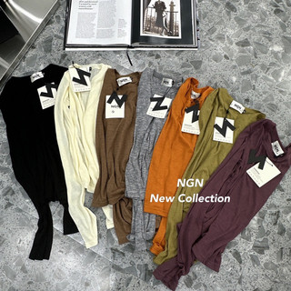 Áo thun trơn cổ tròn dài tay basic (sale)