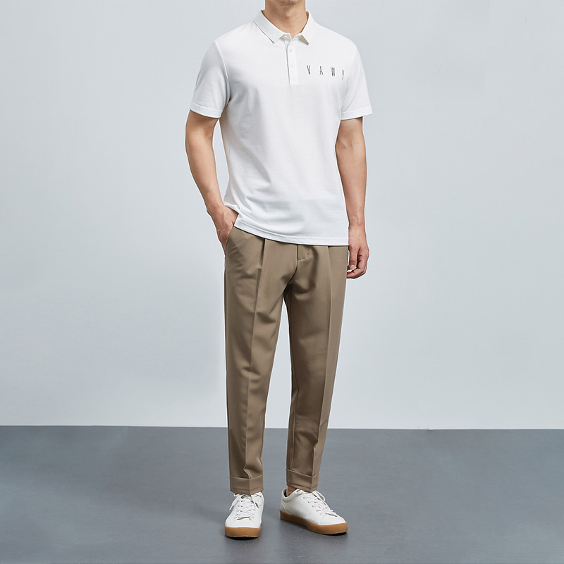 PL 9 - NEW Áo Polo nam basic ngực thêu chữ thun cổ bẻ tay ngắn, chất cotton cá sấu dày dặn mặc thoáng mát, full size