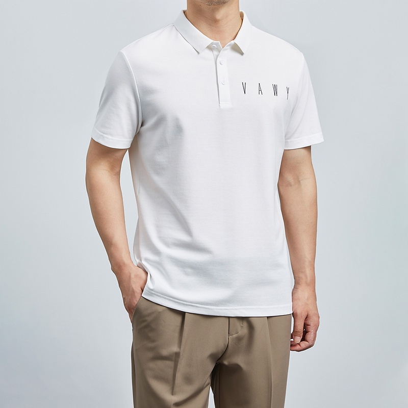 PL 9 - NEW Áo Polo nam basic ngực thêu chữ thun cổ bẻ tay ngắn, chất cotton cá sấu dày dặn mặc thoáng mát, full size