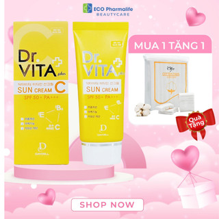 Kem chống nắng tế bào gốc dưỡng trắng da dr.vita suncream daycell hàn quốc - 50g