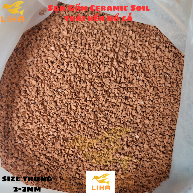 Sạn Gốm Ceramic Soil  - Giá thể nền hồ cá thủy sinh, cá lóc