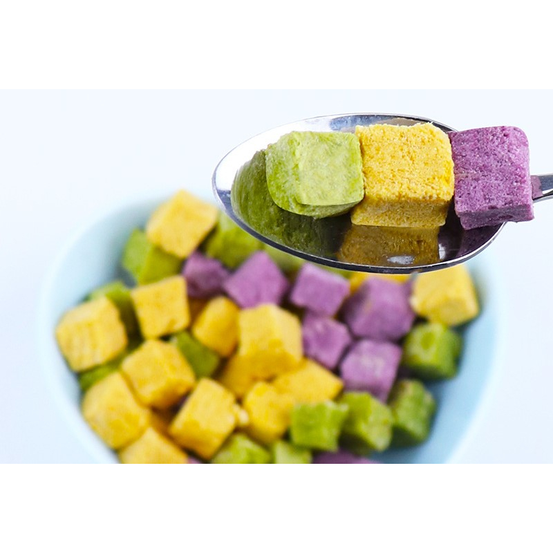 Gà viên và Rau củ sấy viên  100gr, 150gr dành cho chó mèo