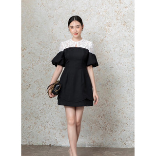 váy elisa chic 2 tầng cao cấp lịch sự sang trọng