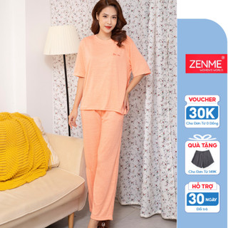 Đồ bộ nữ mặc nhà, đồ ngủ form rộng (có Bigsize) chất liệu Cotton xốp mềm mịn thoáng mát Zen Me BTX0822