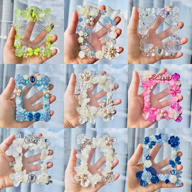 Topdecor kem keo TẠP HOÁ BÉ PINK có đính charm kim loại