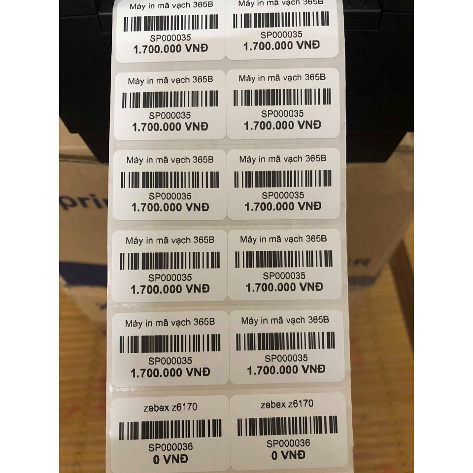 Giấy in tem, decal mã vạch 72x22 mm
