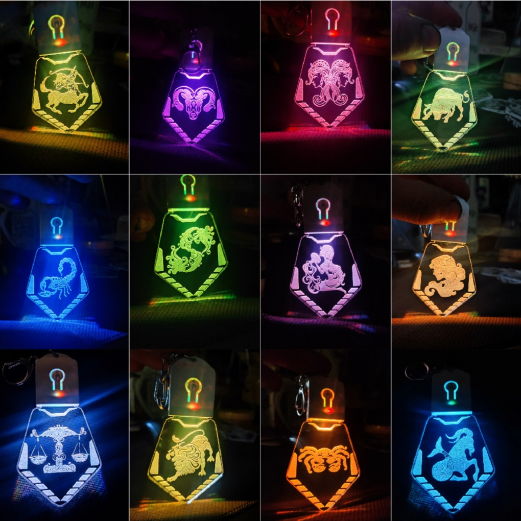 Móc Khoá 12 Cung Hoàng Đạo Phong Cách Trẻ