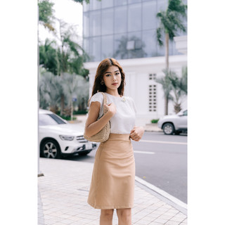 Minx - chân váy eden split midi skirt