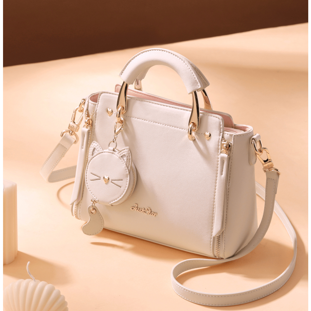 Túi xách đẹp dễ thương Just Star charm ví mèo ViAnh Store 172043AKK