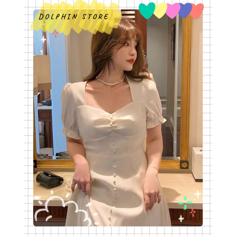 - Đầm trắng xẻ tà bigsize - đầm trắng bigsize - đầm đen bigsize