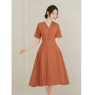 Olv - đầm lucy button dress