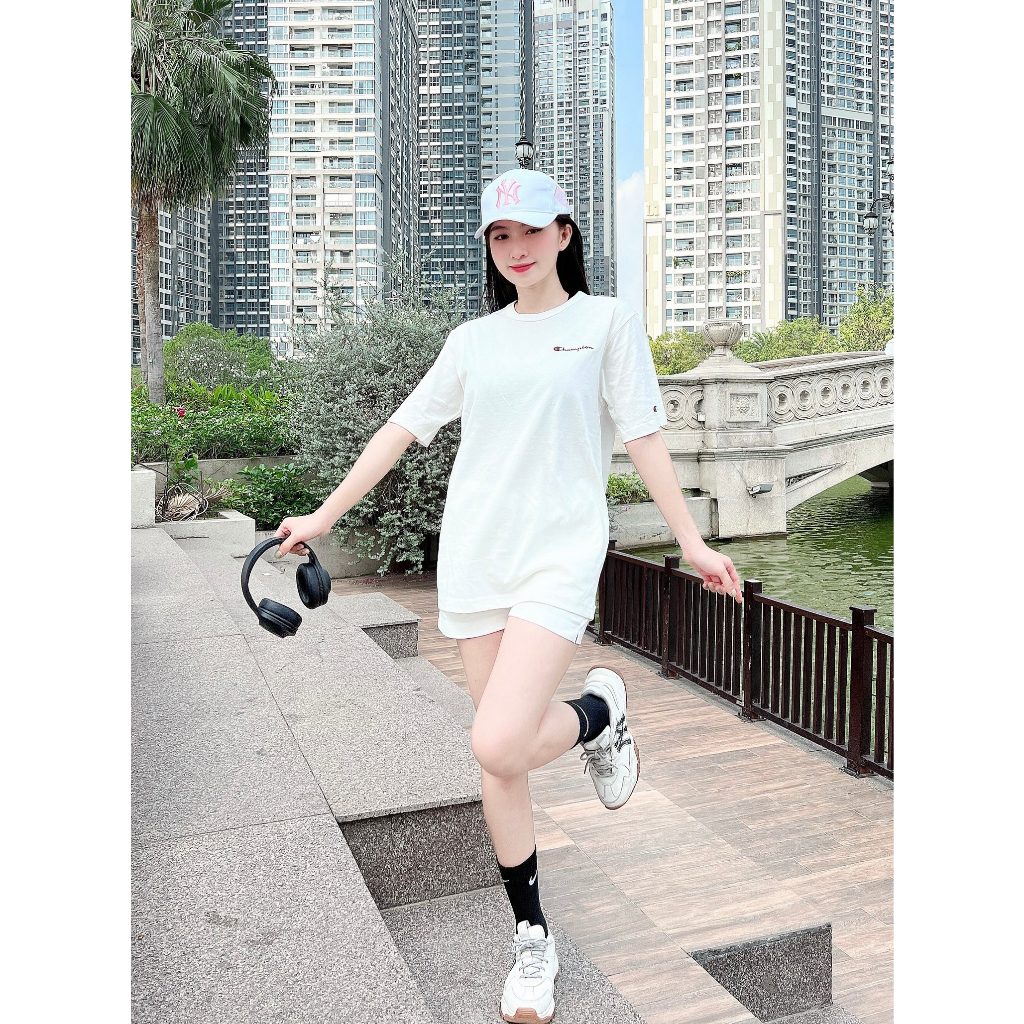 Áo Thun Champion Logo Thêu - SALE XẢ KHO