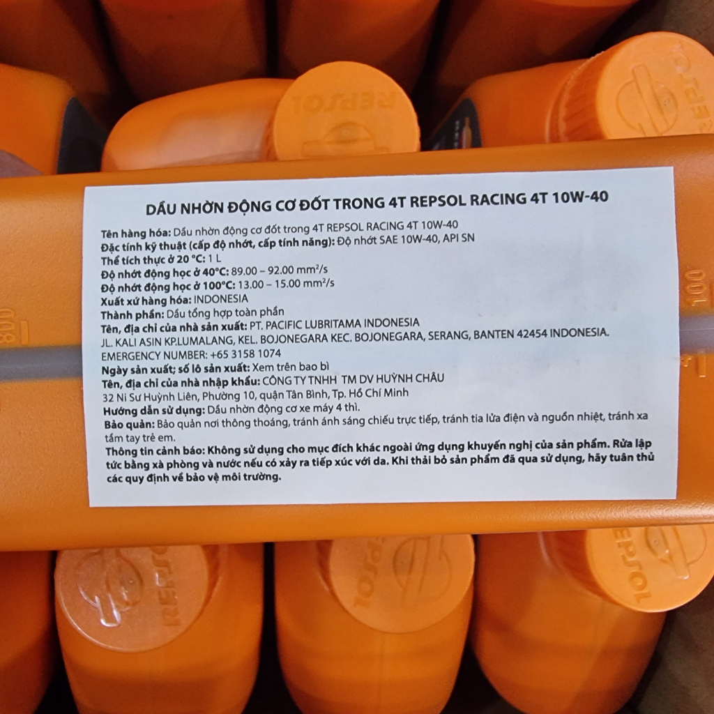 Nhớt Repsol Racing 10W40 4T Fully Synthetic