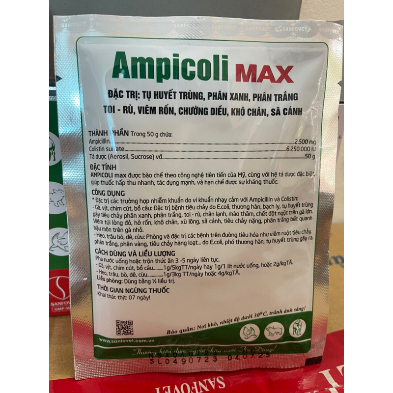 Ampicoli - ĐẶC TRỊ TIÊU_CHẢY E.COLI, THƯƠNG_HÀN