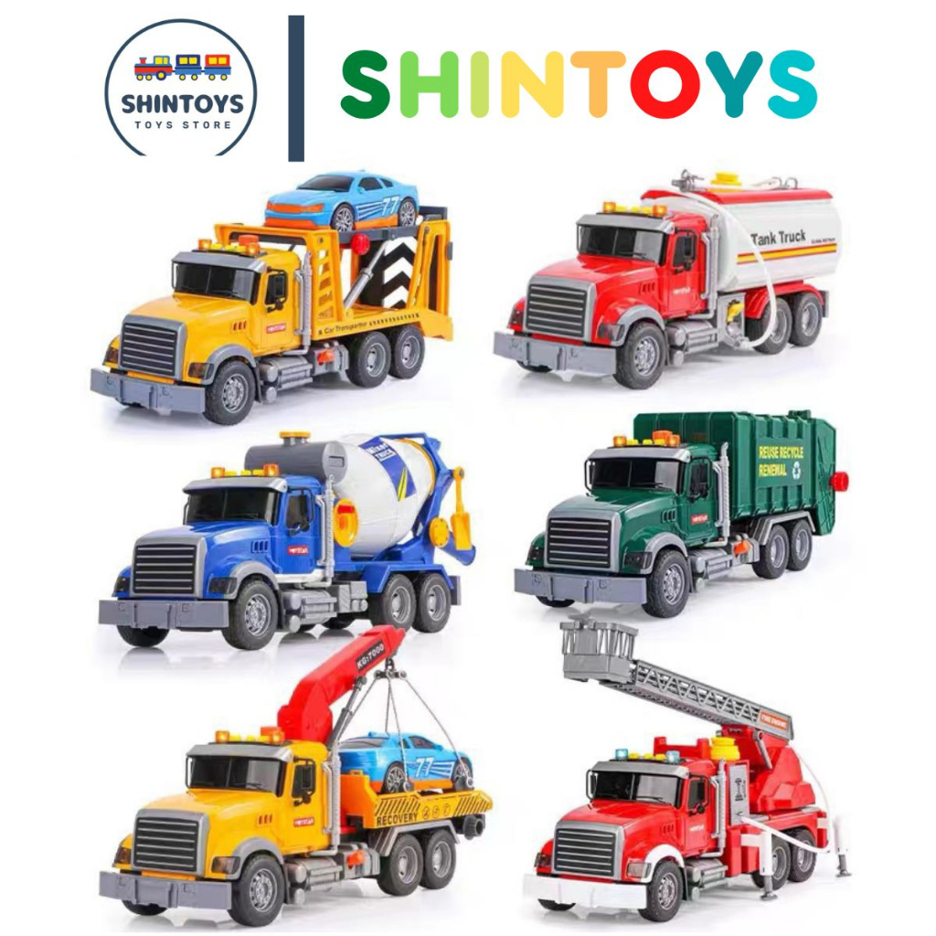 Xe Ô Tô Đồ Chơi Cỡ Lớn Cao Cấp Siêu Đẹp Toystar, Xe Cứu Hoả, Xe Môi Trường, Xe Cứu Hộ, Xe Trộn Bê Tông Đồ Chơi Cho Bé.