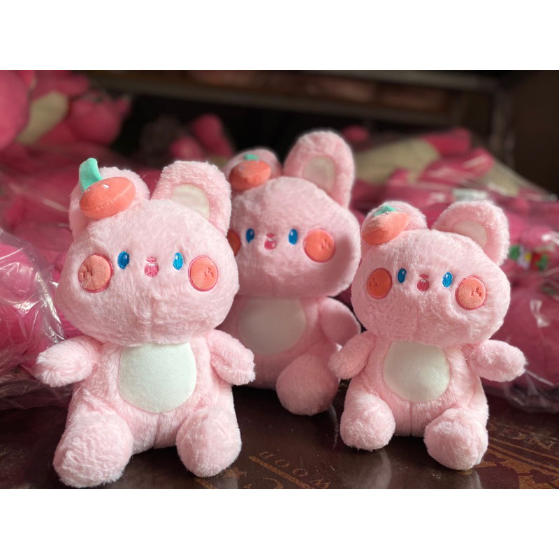 Gấu Bông Thỏ Má Hồng Tai quả Dâu