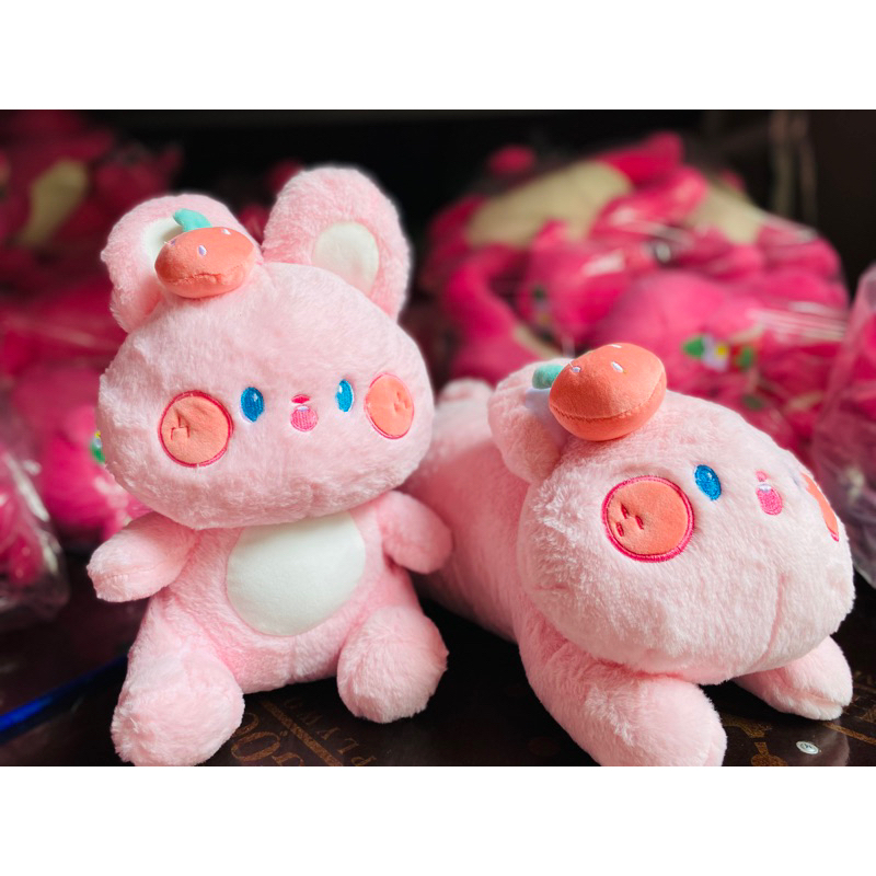 Gấu Bông Thỏ Má Hồng Tai quả Dâu