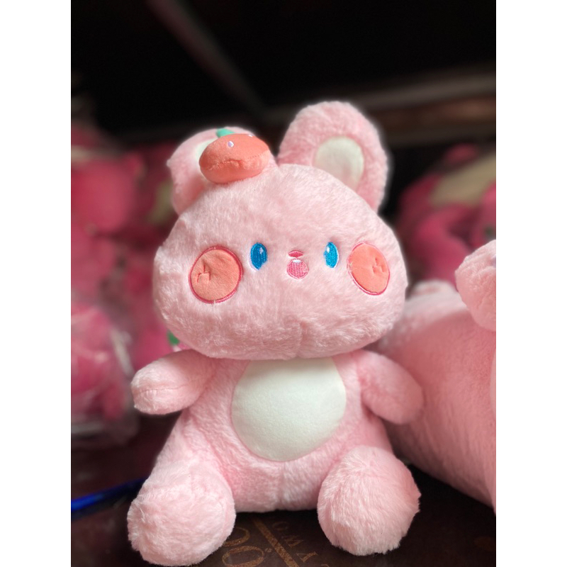 Gấu Bông Thỏ Má Hồng Tai quả Dâu