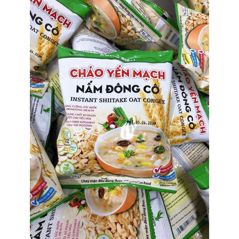 cháo yến mạch nấm đông cô sẵn (5 gói)