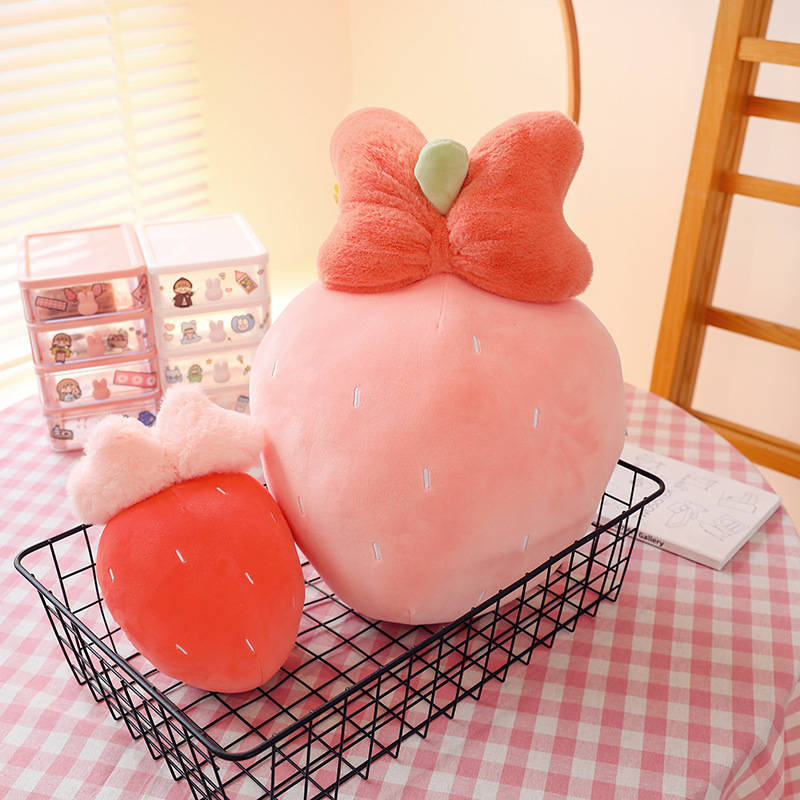 Gối ôm gấu bông hìn ngộ nghĩnh đáng yêu Dâu tây chất lượng mềm mịn 45cm