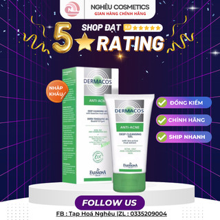 Gel Rửa Mặt Da Dầu Mụn Farmona Dermacos Giảm Mụn Và Bóng Nhờn Làm Sạch Sâu 150ML Hàng Nhập Khẩu Chính Hãng