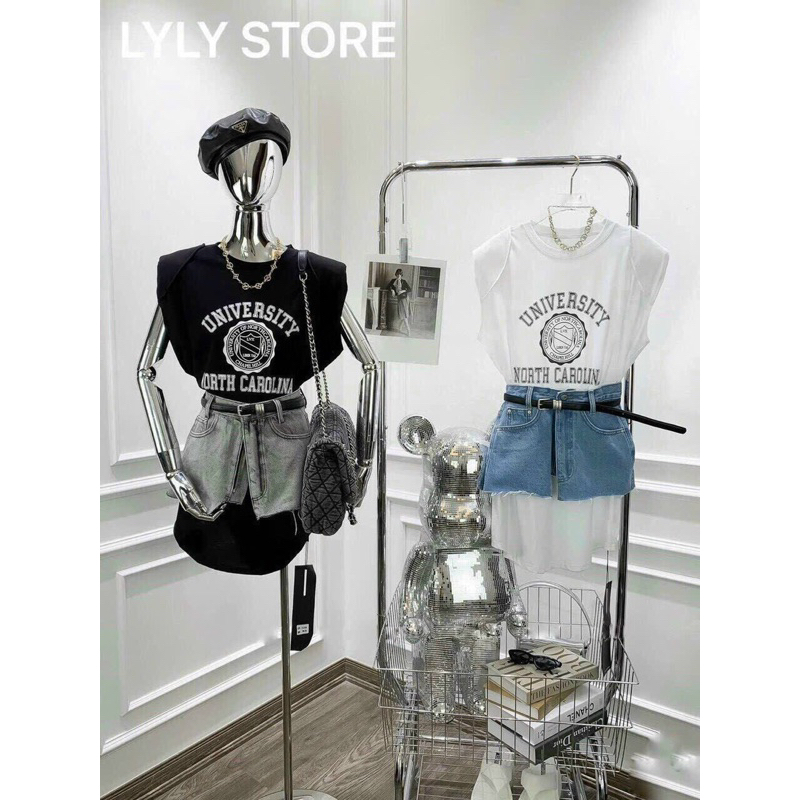 Sét áo váy bò phối chân váy phá cách kèm đai 2 màu